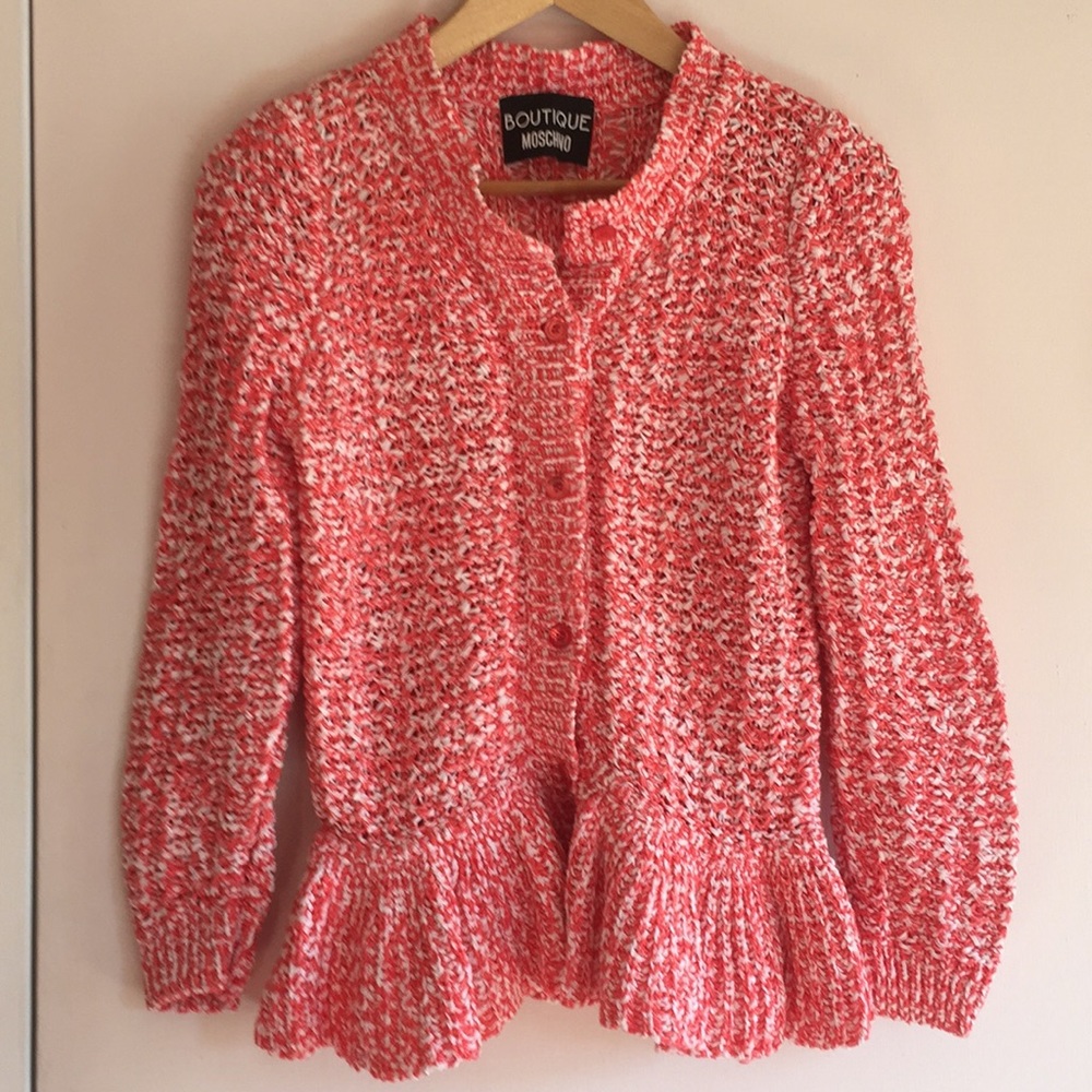 Moschino boutique knitted open sweater